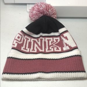 PINK beenie Victoria Secret OS